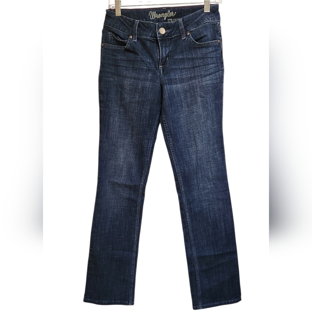 Wrangler Women's Dark Blue Straight Leg Jeans